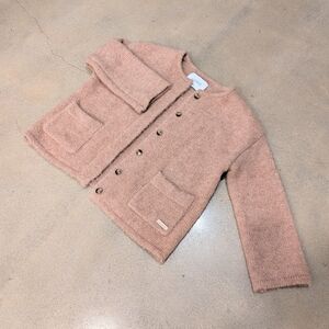 Cozy Brown Button-Up Cardigan